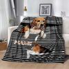 Personality Dog Customize Your Name Blanket Used For Chair Office Sofa Bed Camping Soft And Warm Giving Friends And Relatives Birthday Graduation Gift