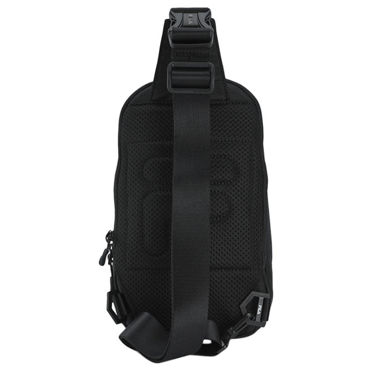 New FILA Fitness Series Fabric Sling Bag Men's Jet Black A13M521108FBK