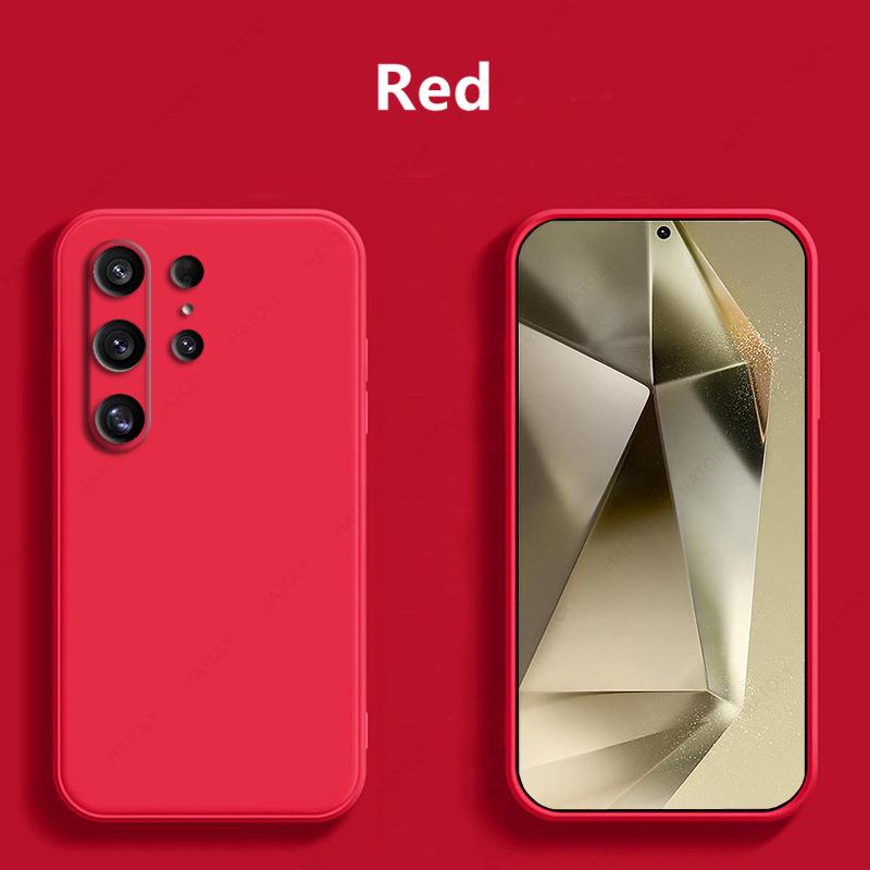 Für Samsung Galaxy S25 Ultra Hülle Abdeckung Für Samsung S25 Flüssig-Haut Silikon Bumper Handy Funda Para Rückseite