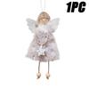 Christmas Hanging Angel Doll Pendant Plush Angel Ornaments Xmas Tree Decors for Wedding Birthday Party New Year Holiday Decor