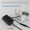 Sistema de riego automático para jardín controlado por control remoto con temporizador de válvula solenoide