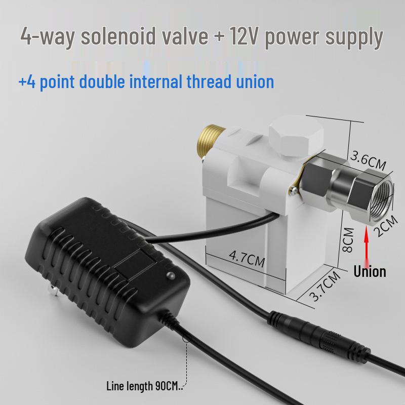 Sistema de riego automático para jardín controlado por control remoto con temporizador de válvula solenoide