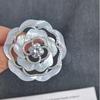 Camellia Rose Mother-of-Pearl Brooch – High-End Korean Style for Evening Wear