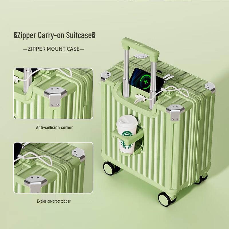 Multi-functional Lightweight Carry-on Suitcase 18-inch