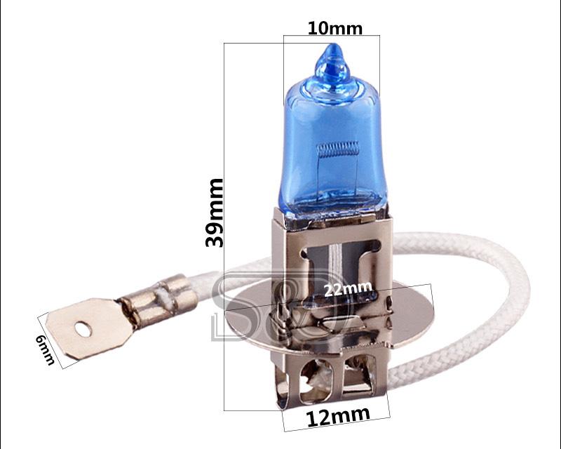 

1 шт. H3 H4 H11 HB2 9003 55 Вт 5000 К супер яркий белый автомобильный свет галогенная лампа автомобильный Стайлинг фары противотуманные фары H3 55W белый