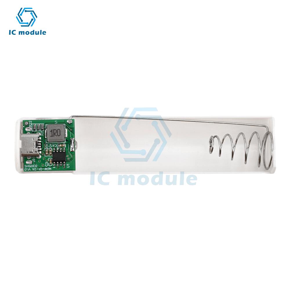 18650/21700 Power Bank Case Kit Cylindrical Aluminum Alloy Welding-Free Type C Mobile Power Supply Kit 5V2A Fast Charge