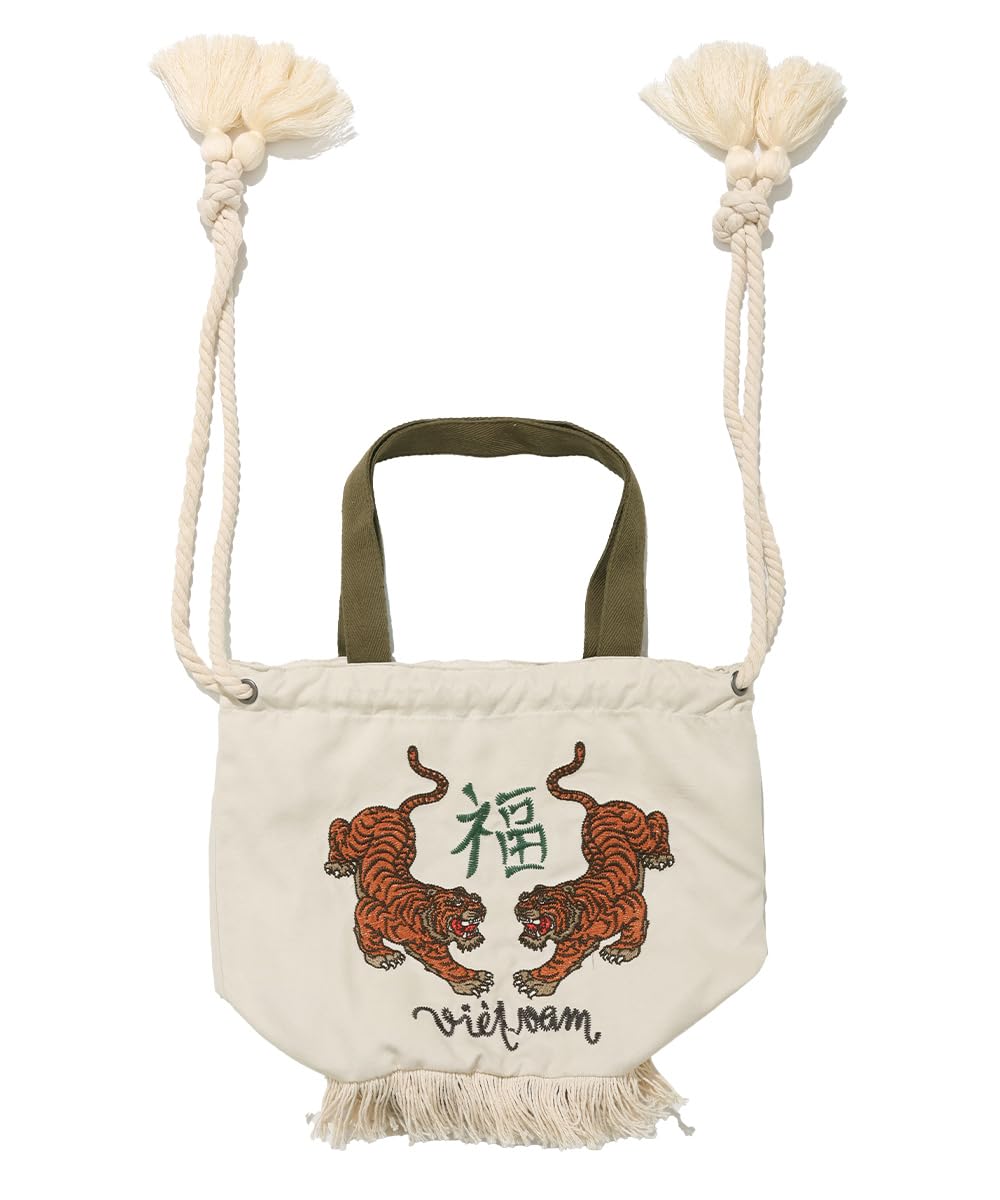 

Cliff Mayer Drawstring Souvenir Bag, Men s and Women s, Free Size, Ivory