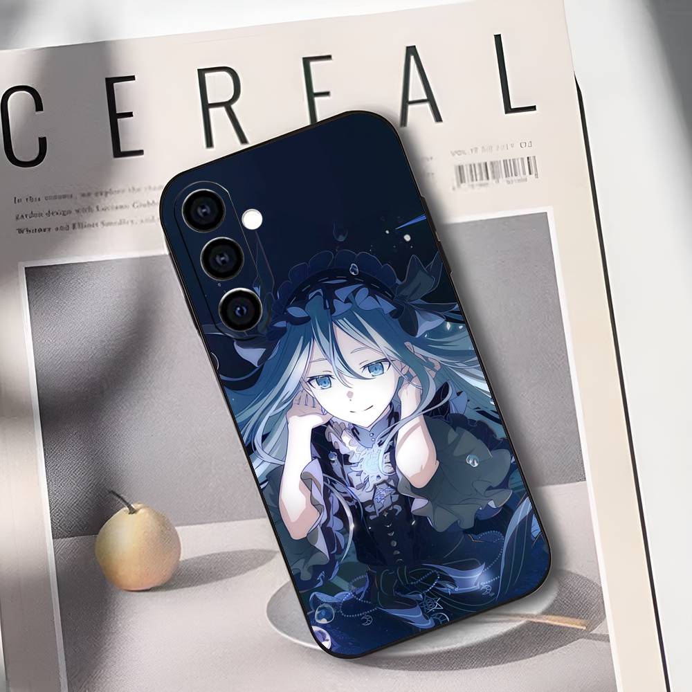Kanade Yoisaki P-Project S-SEKAI Phone Case For Samsung Galaxy A73,A72,A71,A70,A53,A52,A51,Soft Silicone Black Cover