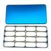 16racks Dental Box for Bur H K File Holder Block Sterilizer Case Disinfection Endo Box Dental Lab
