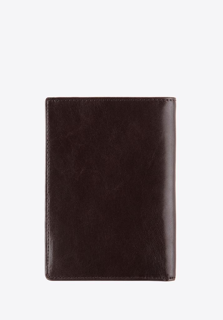 Wittchen Men's Leather Wallet With Divided Interior, Dark Brown, Natural Leather
