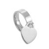 Skyrim New Arrival Stainless Steel Couple Rings With Dangle Heart Pendant Dating Finger Ring Men Voguish Women Stylish Bridal Bridal Lover Jewelry