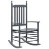 Day and Night - Day and Night Rocking Chair with Curved Seat In Gray Poplar Wood