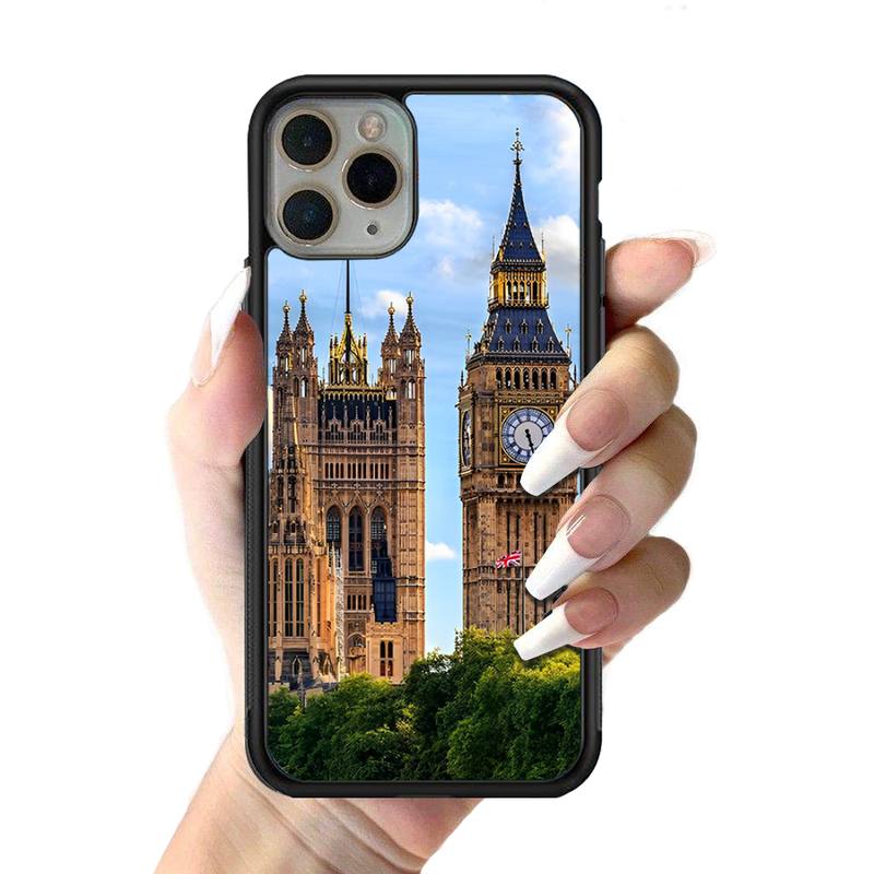 YNDFCNB England British Uk Flag Phone Case Silicone PC+TPU Case for iPhone 11 12 13 Pro Max 8 7 6 Plus X SE XR Hard Fundas
