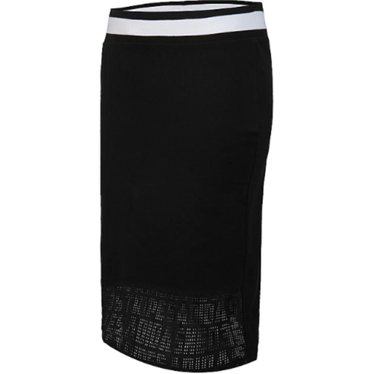 Adidas Neo W Cs Skirt Striped Mid Waist Soft Comfortable Straight Casual Skirt Women Skirts Black CV7359
