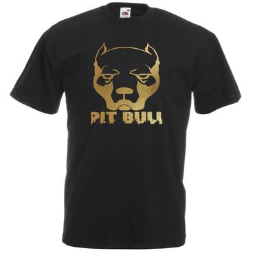 Unisex Schwarz Pitbull Terrier Hundeliebhaber Canines Tier T-Shirt