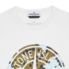 Stone Island T-Shirt Letter Round Neck Loose Short Sleeve Kids tops 791621050-V0093