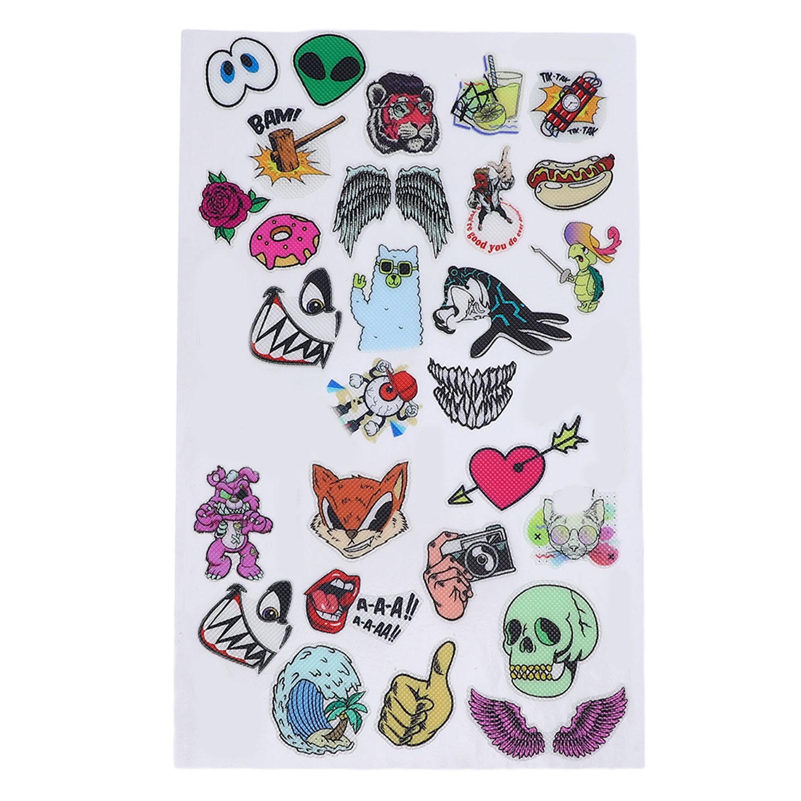 

Bike Frame Stickers PVC 3D Multiple Cool Patterns Bike Frame Decals for Decoration