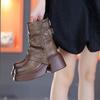 Mid-calf, Thick-heeled and High-heeled Women's Boots Are Versatile Shoes