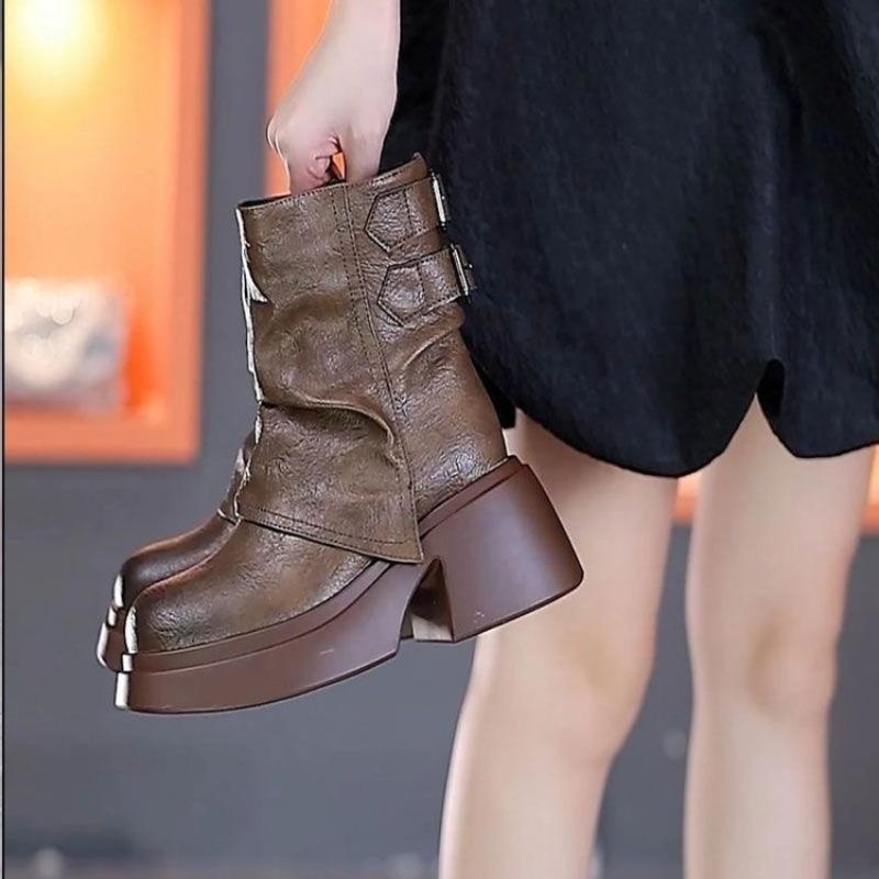 Mid-calf, Thick-heeled and High-heeled Women's Boots Are Versatile Shoes