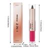 Matita Labbra 2 in 1 Gradiente Conica Nude Marrone Lucidalabbra Specchio Matita Labbra Matta Contorno Labbra Impermeabile Non Appiccicoso Trucco