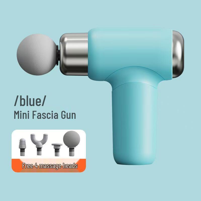 Portable Electric Mini Fascia Gun Massager - Hot-Selling Fitness Device with Interchangeable Heads