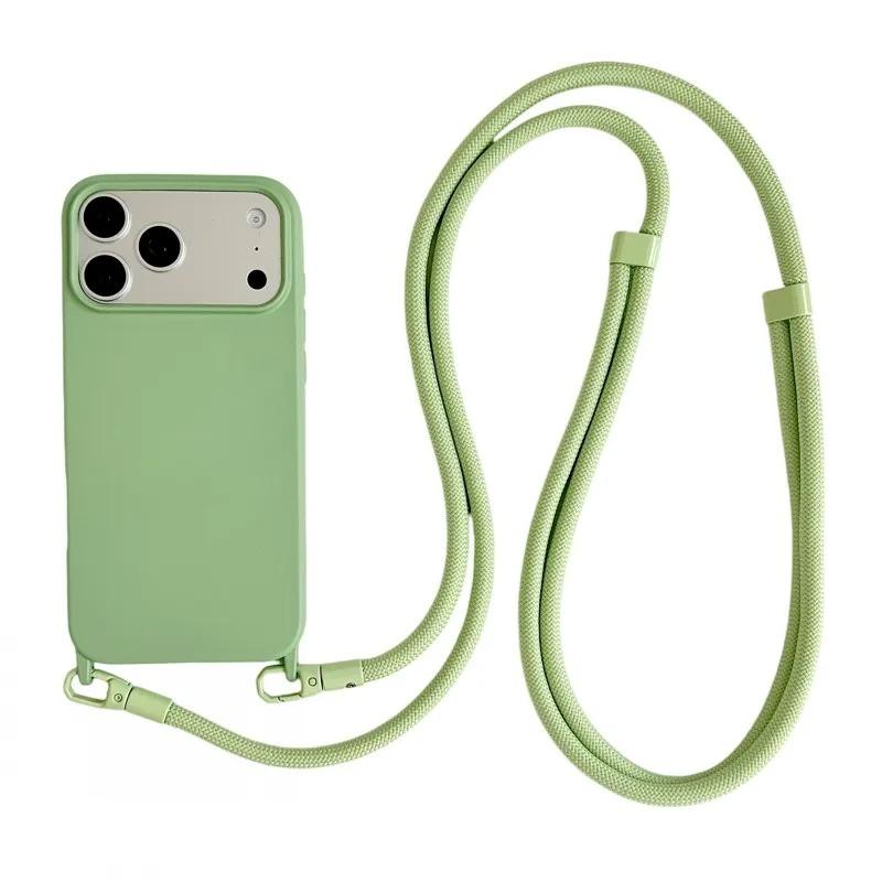 Custodia per Telefono con Laccetto in Silicone Per Per Iphone 17 16 1 14 13 Pro Max 17Pro 16Pro Air Antiurto Cinghia a Tracolla Cordoncino Copertura