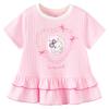Balabala Girls' Cartoon Short-Sleeve T-Shirt