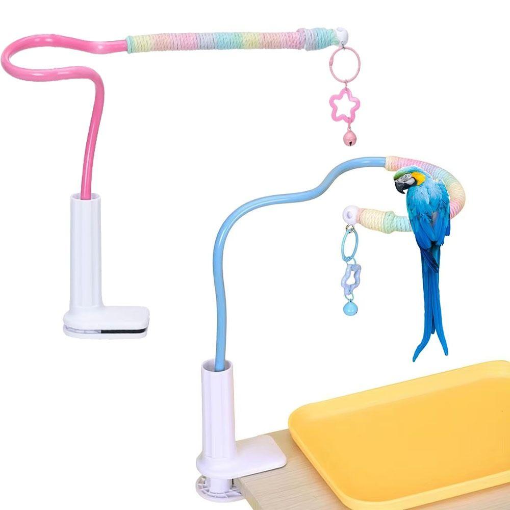 Stable Bird Training Perch Non-Slip Parrot Standing Pole Tabletop Parrot Biting Rod  Small Birds