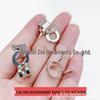 S-Shaped Stainless Steel Hook with Crystal Bead for DIY Partition Curtains and Accessories