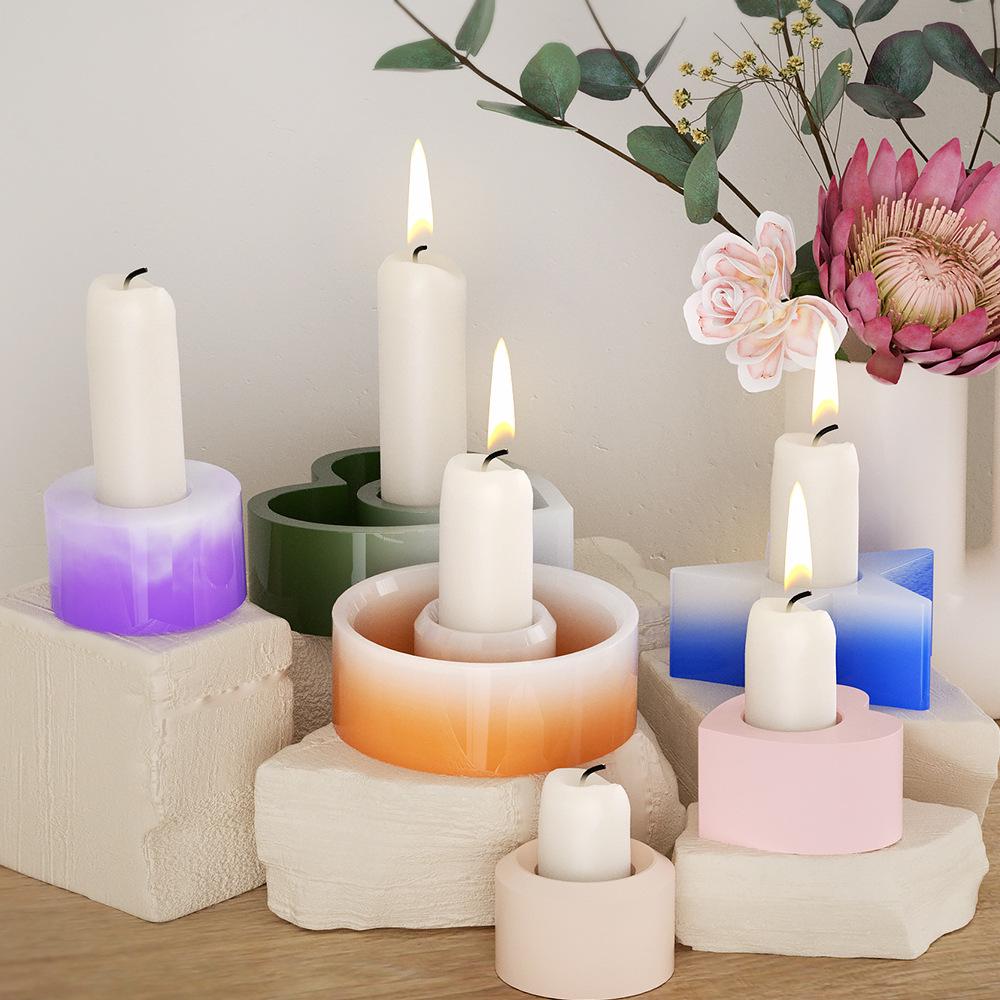 Heart-Shaped Silicone Mold for Epoxy Resin Aroma Candle Holder
