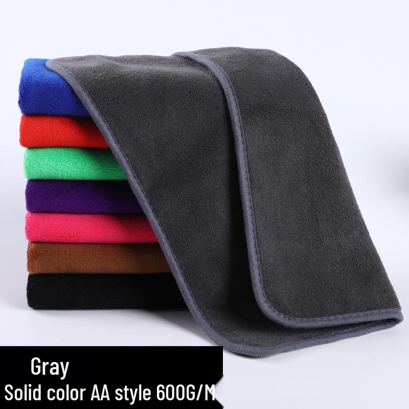 Two-Color Coral Fleece Towels: Perfect for Car Wash, Cleaning, Fishing Gear, or Kitchen Use