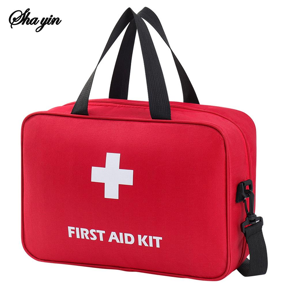 High-Capacity First Aid Kit Travel Medicine And Medication Storage Bag Oxford Cloth Medicine  Organizer Box Emergency Survival