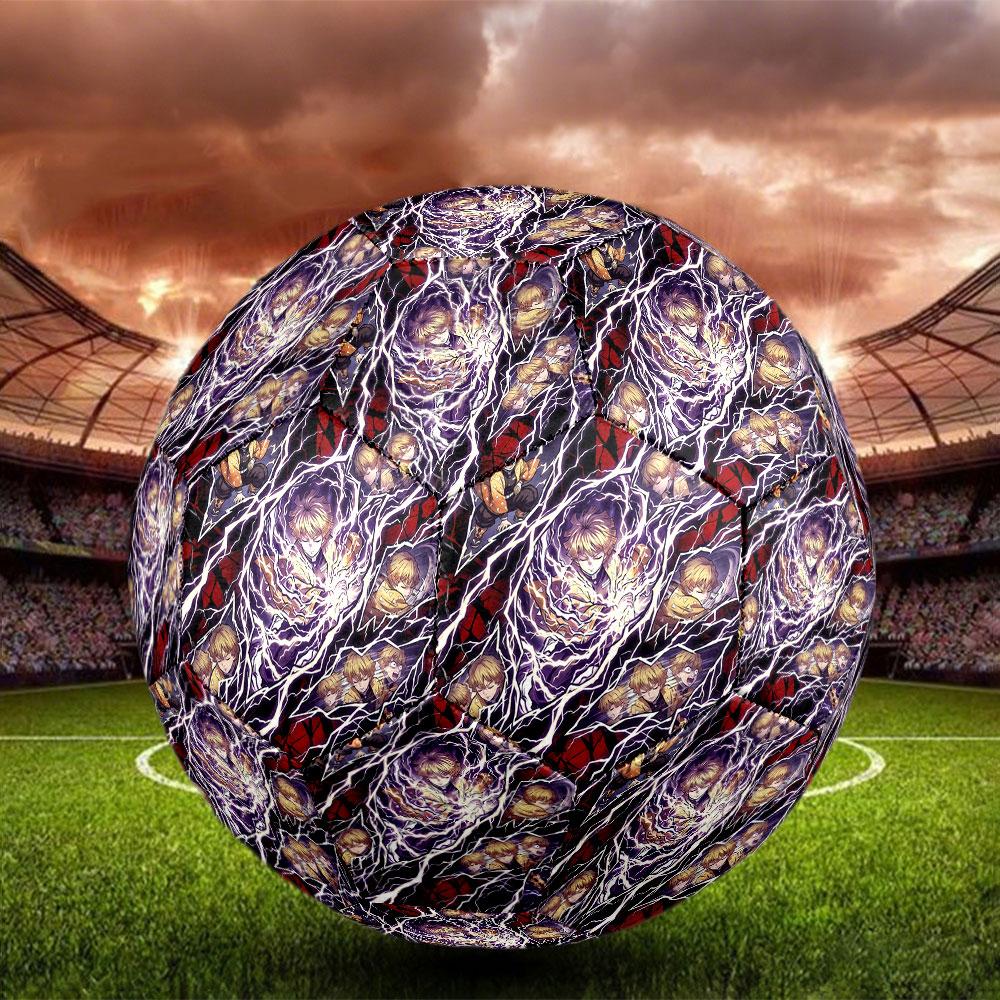 1pc Demon Slayer Kimetsu no Yaiba Soccer Ball Size 5 Indoor Soccer Ball Fashion Colorful Backyard Game - Great For Sports Fans Gift HE34