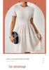 2024 European & American Knit Waist-Cinched Mid-Length Slimming Plus Size Women's Dress
