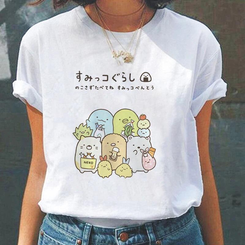Cartoon Cute Japanesestyle Fashion Women TShirts Harajuku Kawaii Clothes Short Sleeve Summer Tees Casual FeUnisex Tops ONeck