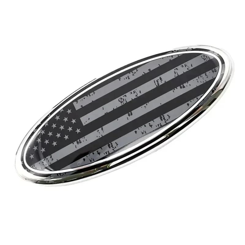 12.5X5CM Car Hood Trunk Emblem Badge Cover Sticker Decoration for Ford Focus Mondeo MK2 MK3 Fiesta Kuga Transit Escape Ecosport
