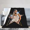 Tate McRae Blankets Flannel Decoration  Multi-function Ultra-Soft Throw Blanket for Sofa Outdoor Bedding Throws