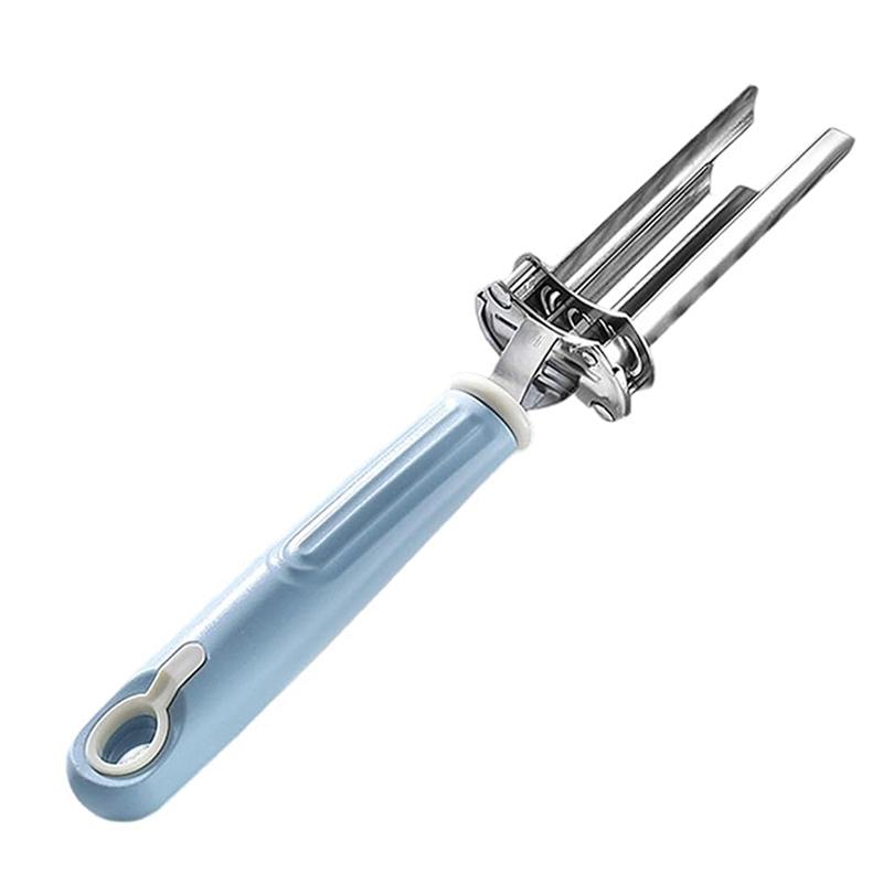 Verstellbarer Obst- und Gemüseentkerner, verbesserter 2-in-1 Paprikaschneider und -entkerner, zum Entfernen der Kerne von Obst und Gemüse