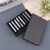 Set de 8 Pisacorbatas/Caja Con Caja de Regalo Regalos para Invitados de Boda Pisacorbatas Metálicos para Hombre