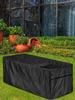Wasserdichte Deckbox-Abdeckung Garten-Aufbewahrungsbox-Abdeckung Outdoor Wasserdicht Schwarz Staubdicht Abdeckung Langlebige Schwarze Terrassen-Aufbewahrungsabdeckung