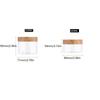 1Pc Plastic Clear Empty Jars Containers with Imitation Wood Texture 30ML-300ML Seasoning Storage Jars for Home Use with Lids