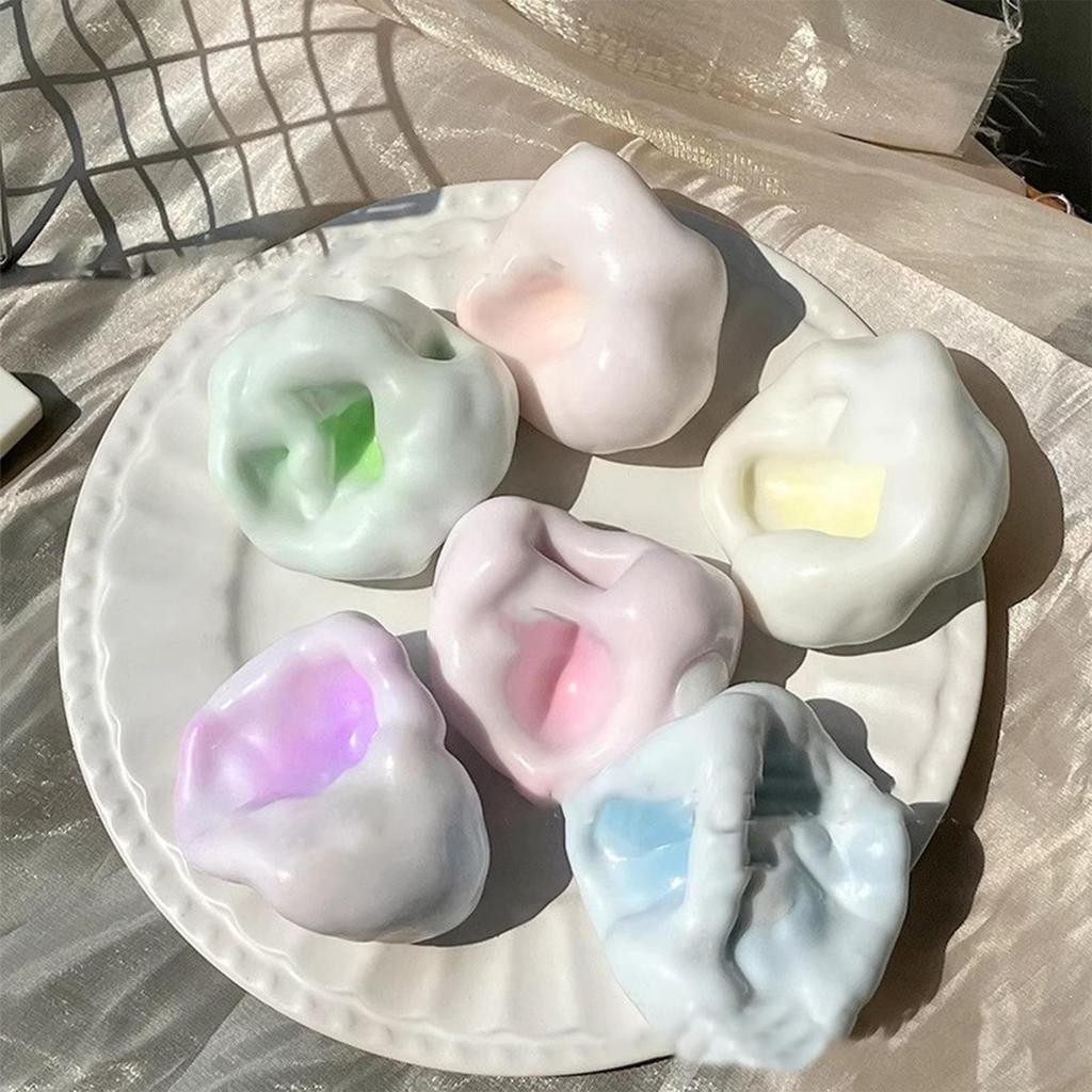 Realistic Mochi-like Texture Stress Ball Soft Fidget Sensory Toy For AutismSlow Rebound Squeeze Toy For Adults Kids Christmas