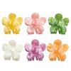 Hair Claw Flower Shape Back Head Shower Clip Lightweight Medium Size Shark Hair Claw Versatile Hair Accessory