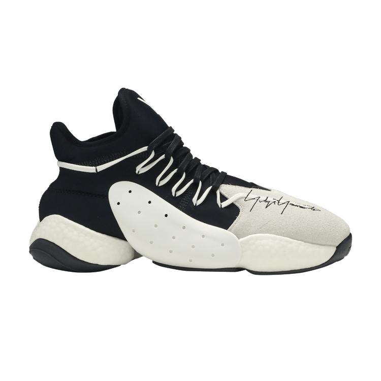 

Adidas Y-3 BYW BBall Белые черные мужские кроссовки BC0337