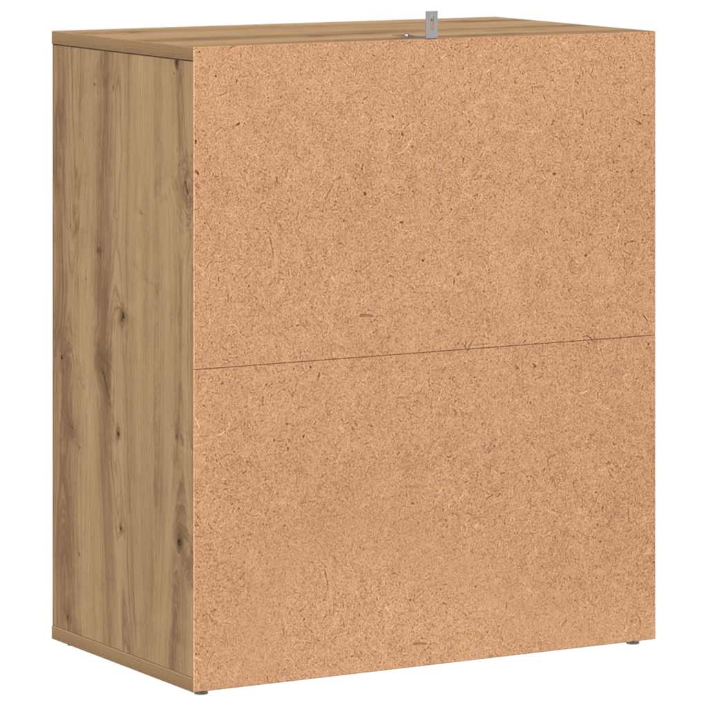 Vidaxl Szafka Na Buty, Dąb Artisan 32X35X70 Cm Materiał Drewnopochodny