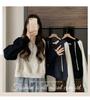 Plus Size Women's Color Block Hoodie with Patchwork Raglan Sleeves - Autumn/Winter 2025 Korean Style Zippered Hooded Top