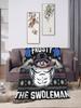 Frosty The Swoleman Funny Ugly Christmas Sweater Gym Workout Blanket Warm Throw for Couch Bed or Students