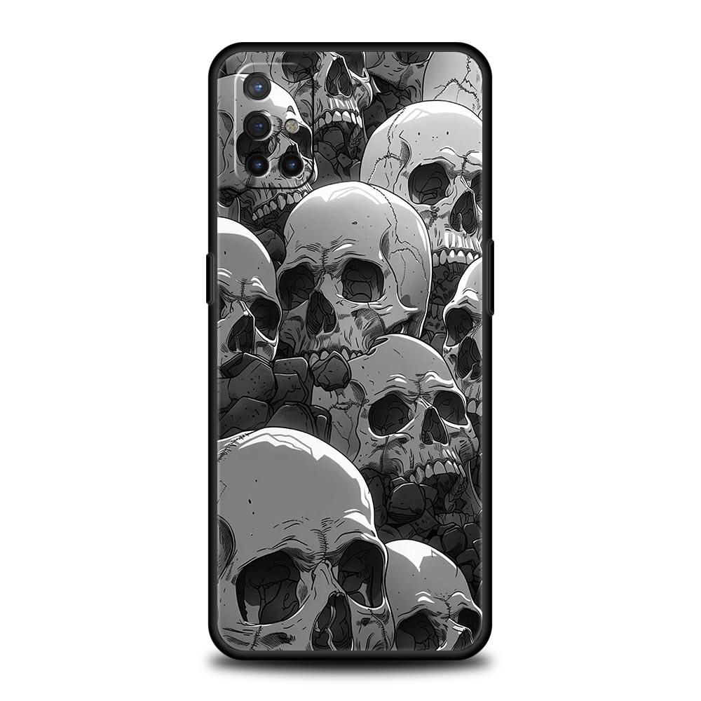 Phone Case For OnePlus 15 13 12 11 10 9 8 7T Pro 13T 13R 12R 10R 9RT 8T Nord 2T CE 2 3 5G Lite Soft Cover Hard Pink Purple Skull