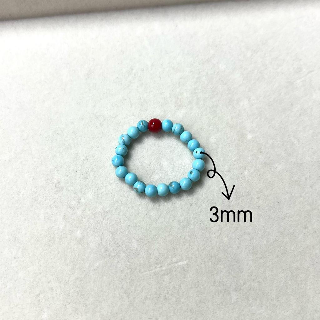 Versatile Women's Elastic Cord Beaded Finger Ring Accessory