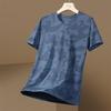 Ice silk short-sleeve men's t-shirt, summer loose-fitting, thin, quick-drying sports casual top